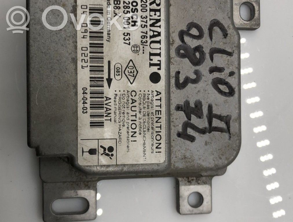 Airbag control unit/module   8200375763
