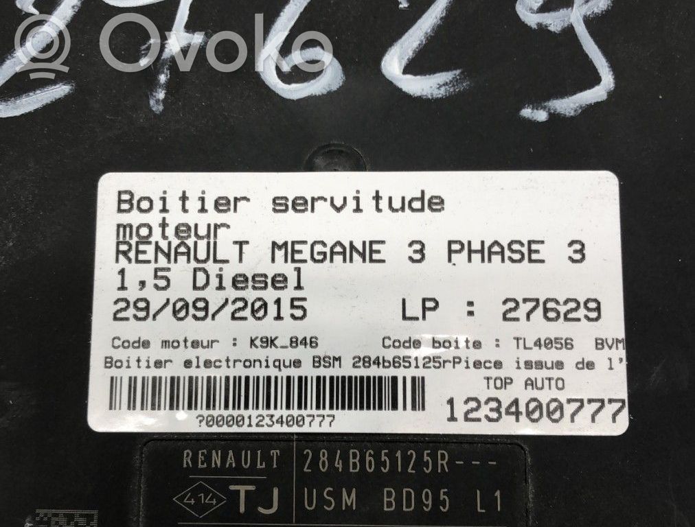 Renault Megane III BSM Control unit 