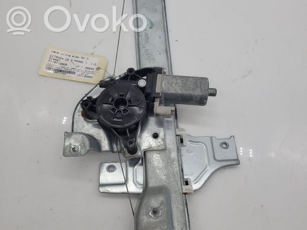Citroen C3 Regulador de puerta delantera con motor 