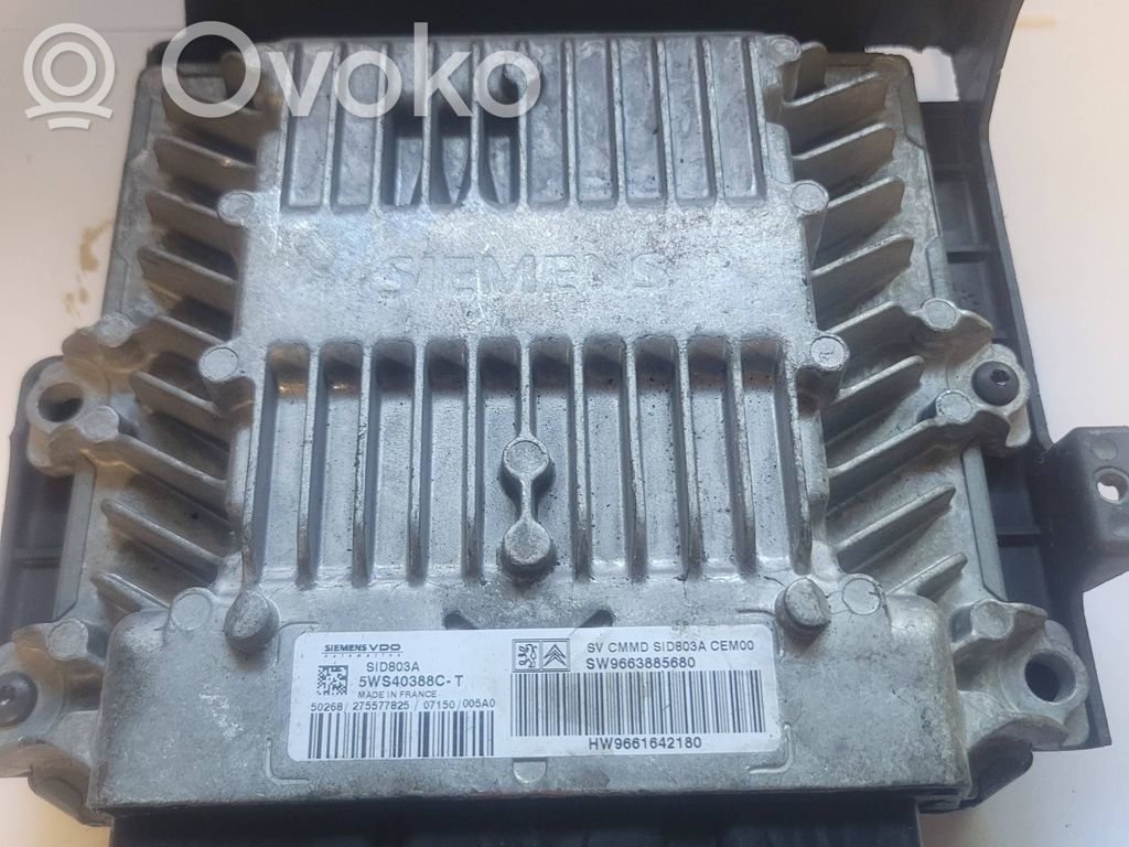 Engine control unit/module   SW9663885680,5WS40388CT,9661642180