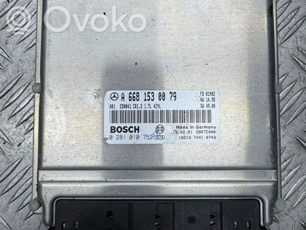 Mercedes-Benz A W168 Engine control unit/module 