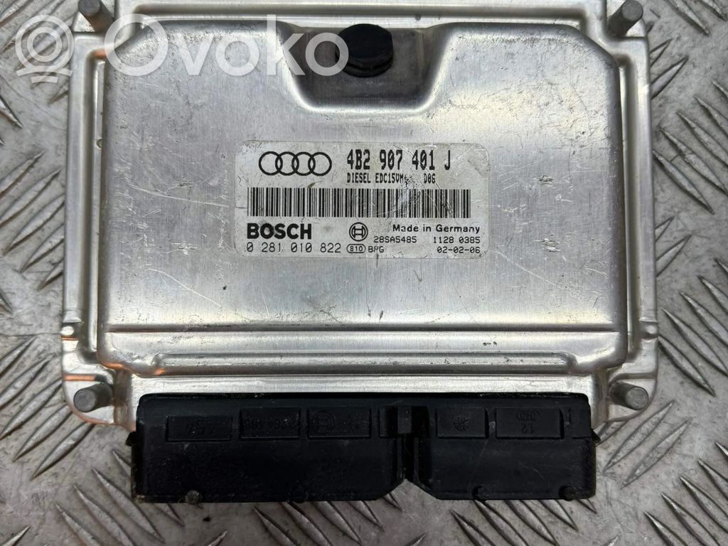Engine control unit/module   4B2907401J,28SA5485,0281010822