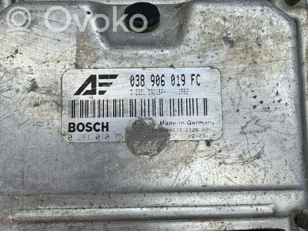 Engine control unit/module   038906019FC,0281010751