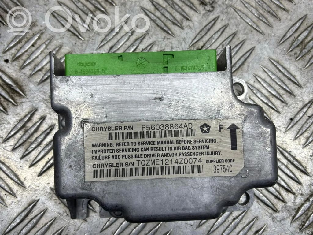 Sterownik / Moduł Airbag   P56038864AD,015347685,TQZME1214Z0074,39754C