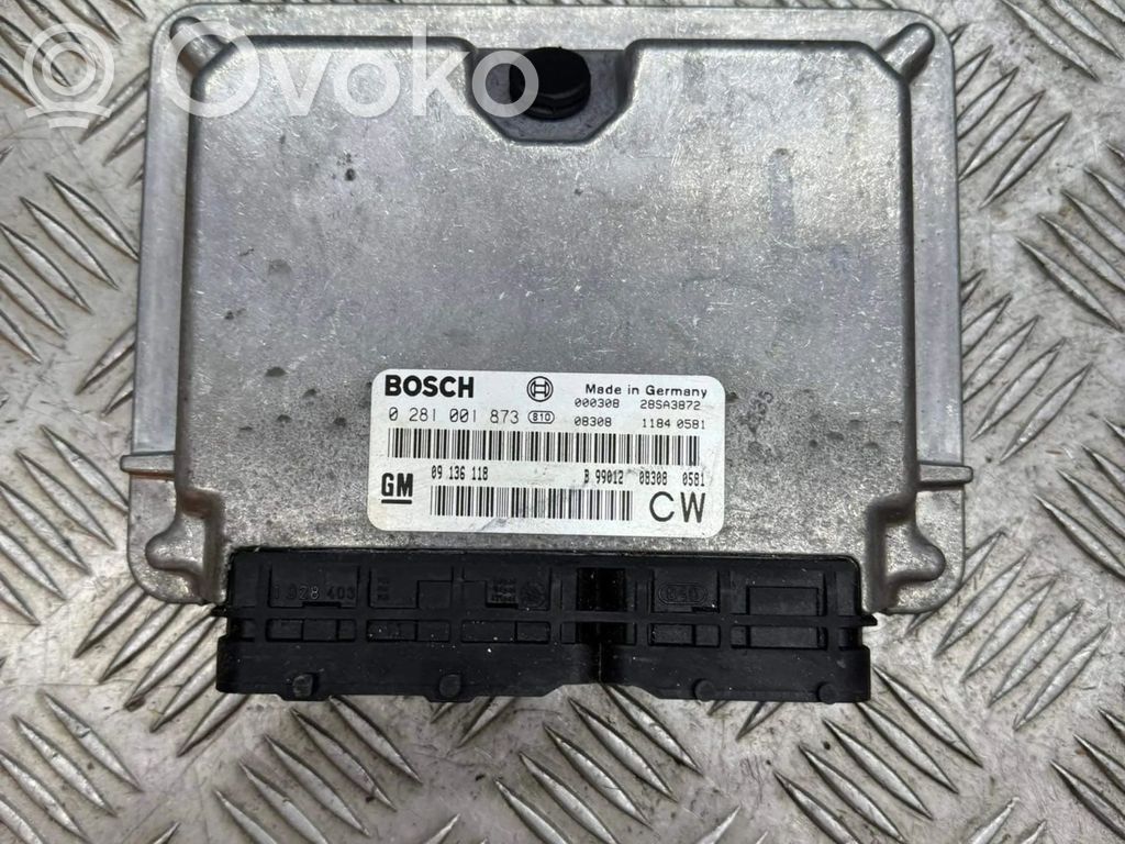 Engine control unit/module   09136118,28SA3872,0281001873
