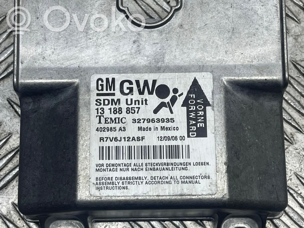 Opel Astra G Airbag control unit/module 