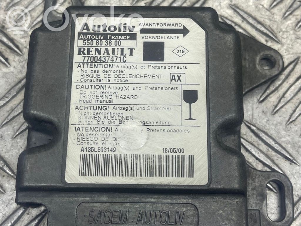 Renault Scenic I Airbag control unit/module 