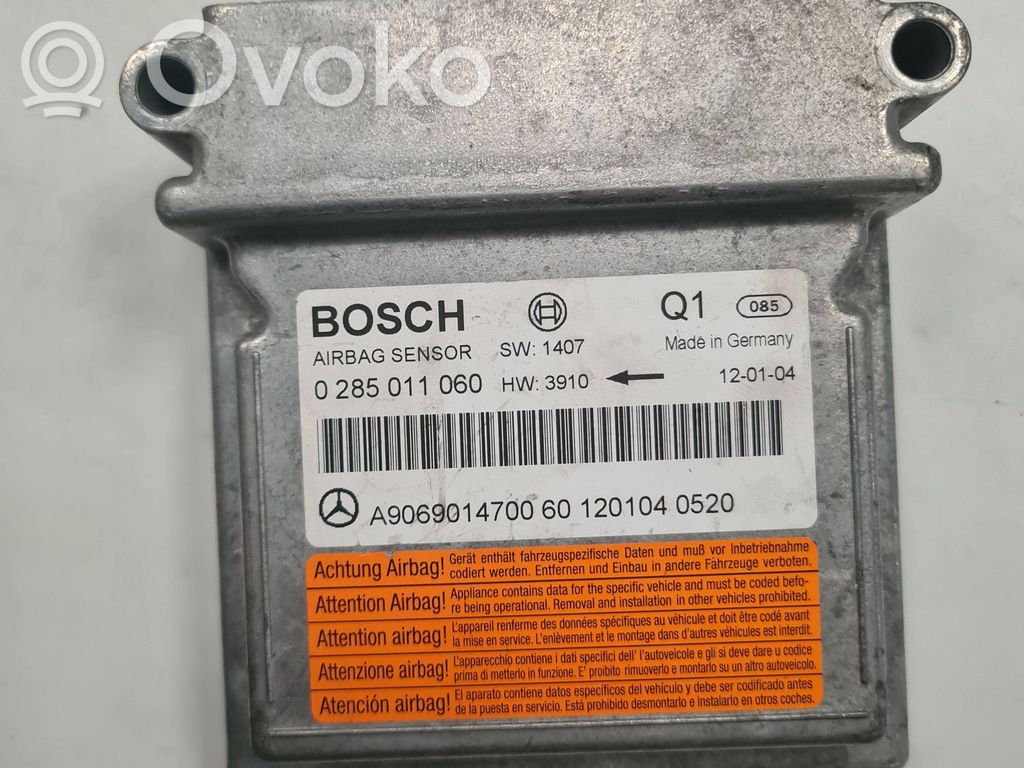 Mercedes-Benz Sprinter W906 Module de contrôle airbag 