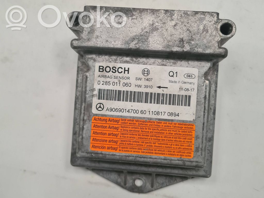 Mercedes-Benz Sprinter W906 Module de contrôle airbag 