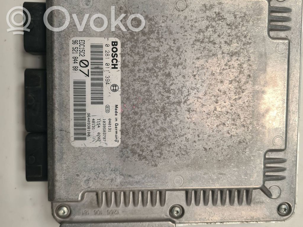 Engine control unit/module   9652184480,9640938180,0281011394