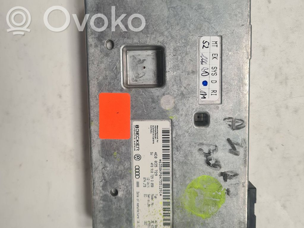 MMI control unit   4E0035729,4F0910729Q