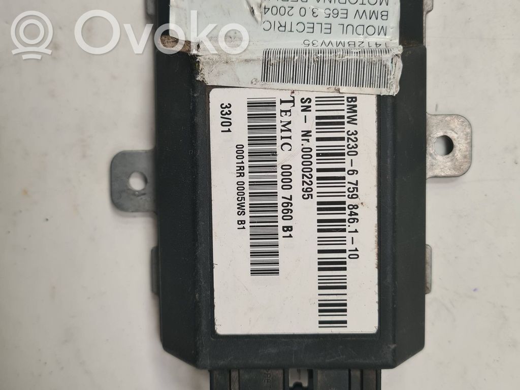 BMW 7 E65 E66 Stūres regulēšanas modulis 