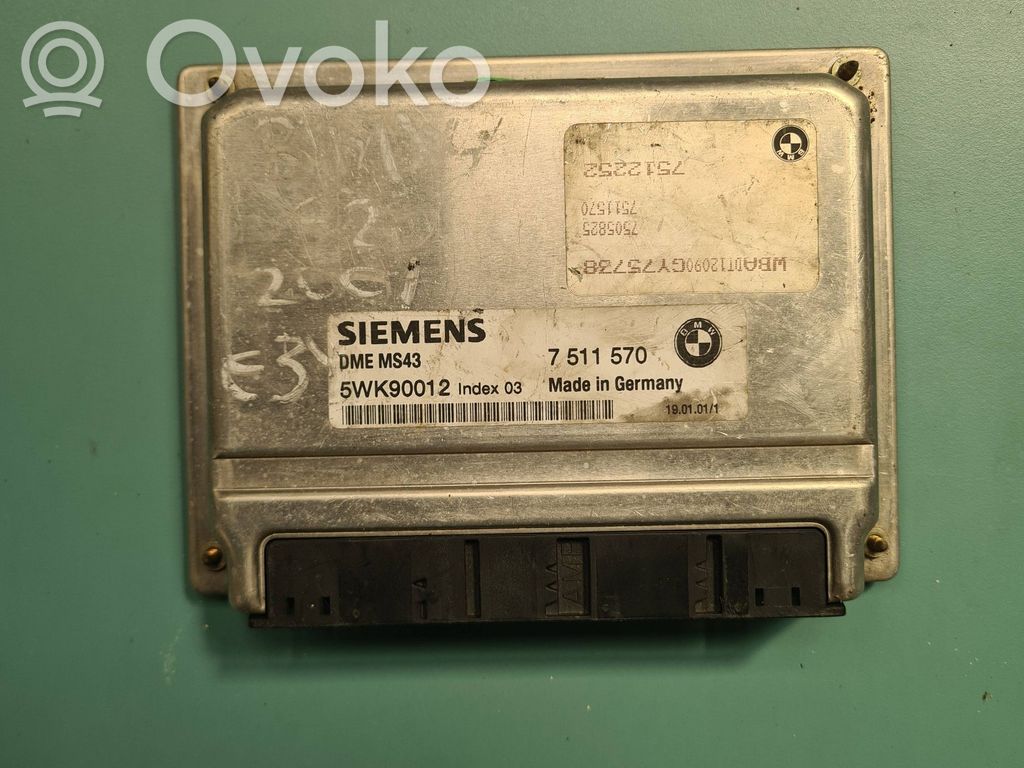 BMW 3 E46 Engine control unit/module 