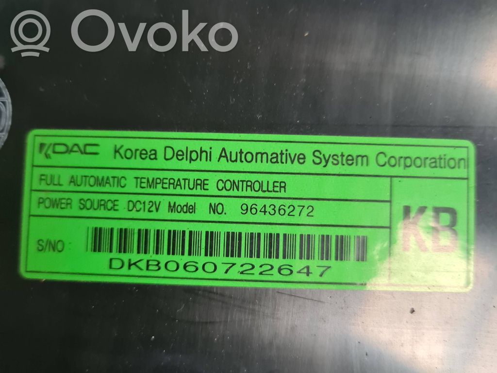 Climate control unit   96436272,DKB060722647