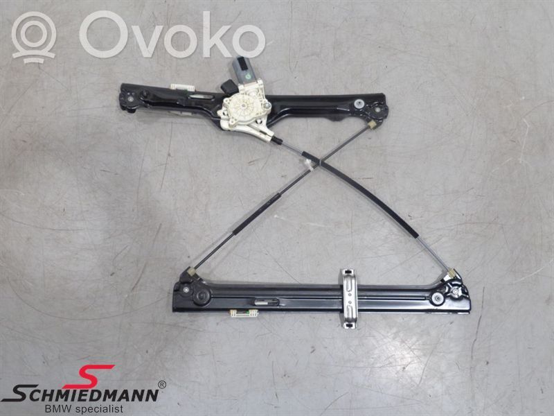 Front door window regulator with motor   51337166380