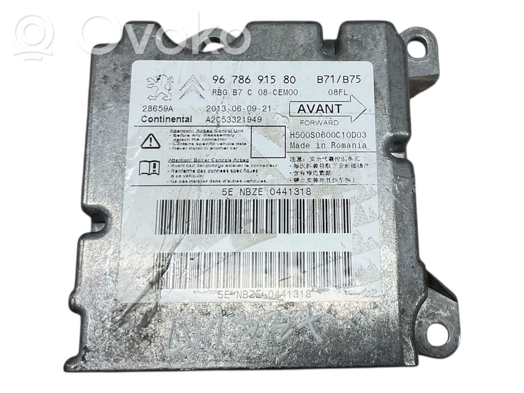 Citroen DS4 Airbag control unit/module 