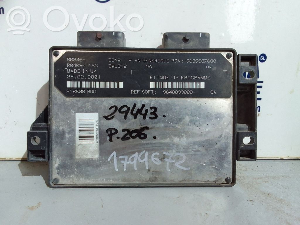 Peugeot 206 Engine control unit/module 