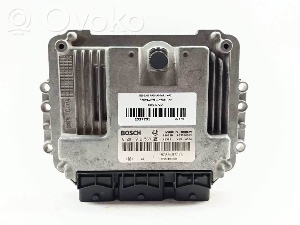 Engine control unit/module   8200497214,0281012568
