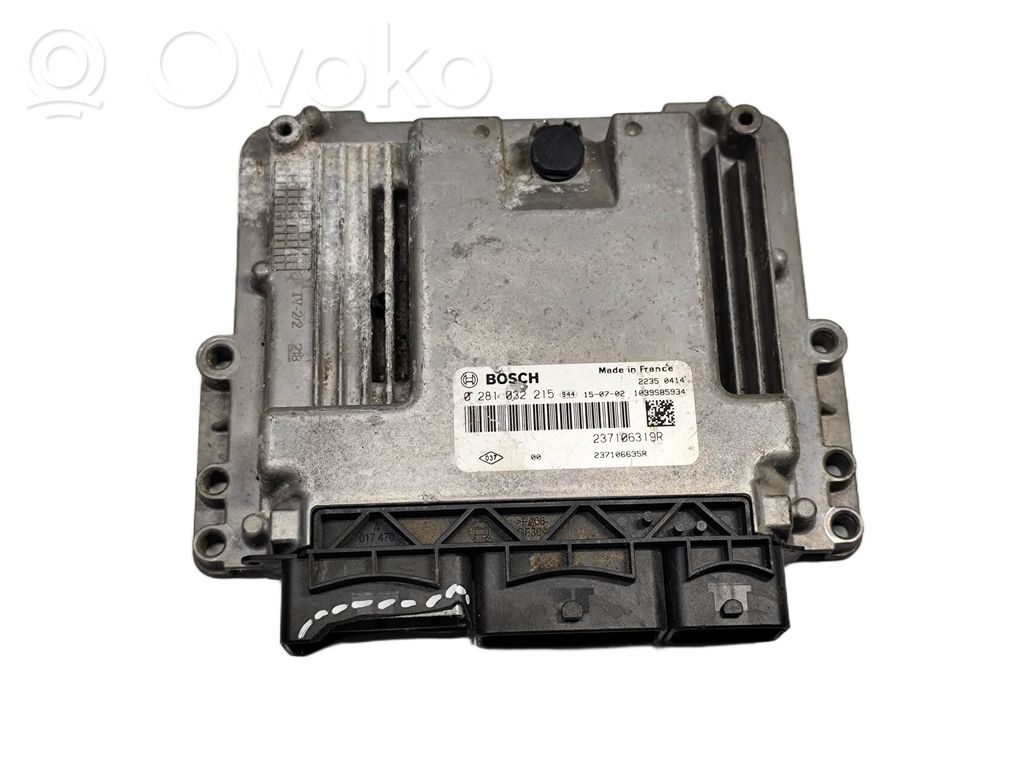 Engine control unit/module ECU   237106319R,0281032215,02810322,237106635R