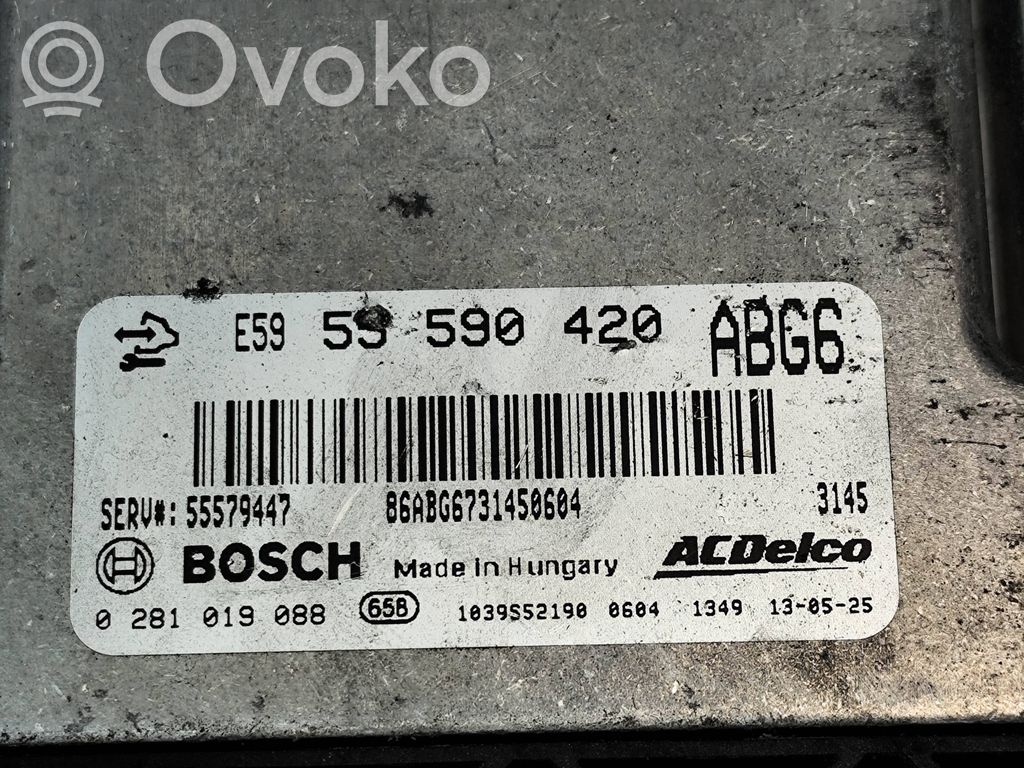 Opel Zafira C Engine control unit/module ECU 