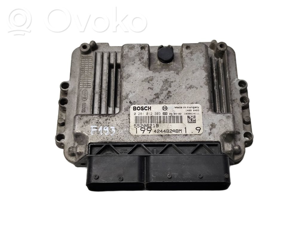 Engine control unit/module ECU   55206219,0281012303,4244B2ABM