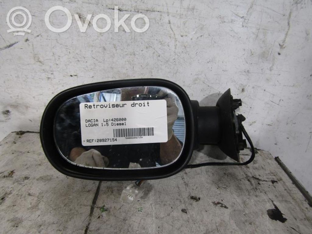 Dacia Logan I Espejo lateral manual 