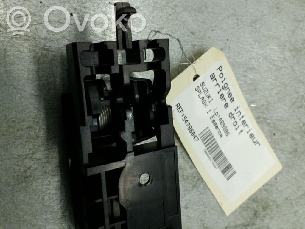 Suzuki Splash Rear door interior handle 