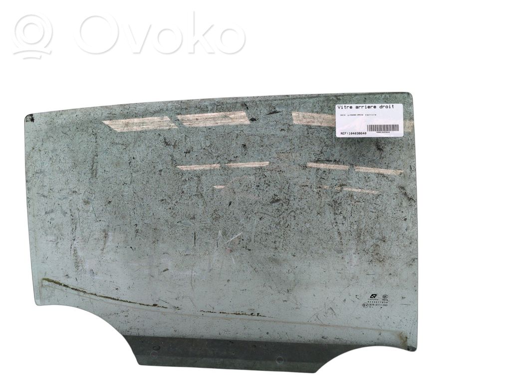 Dacia Spring Rear door window glass 