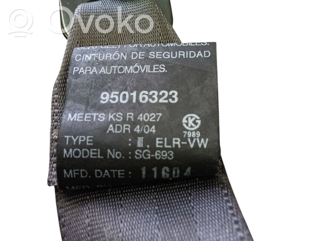 Chevrolet Aveo Cinturón trasero 