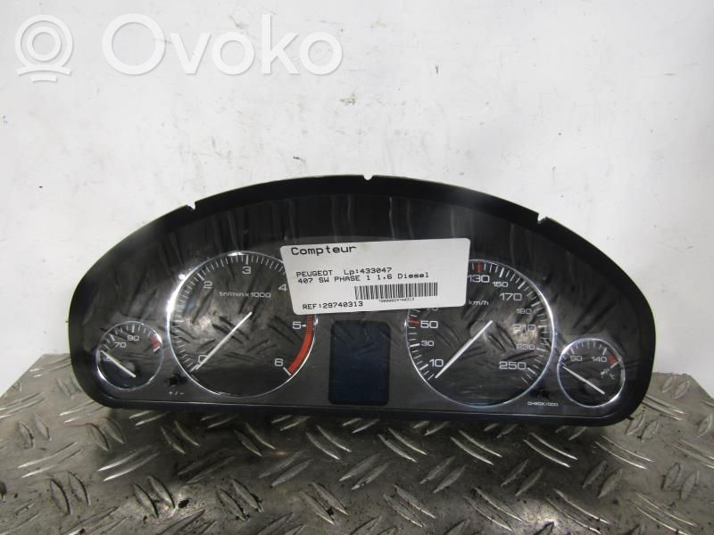 Peugeot 407 Speedometer (instrument cluster) 