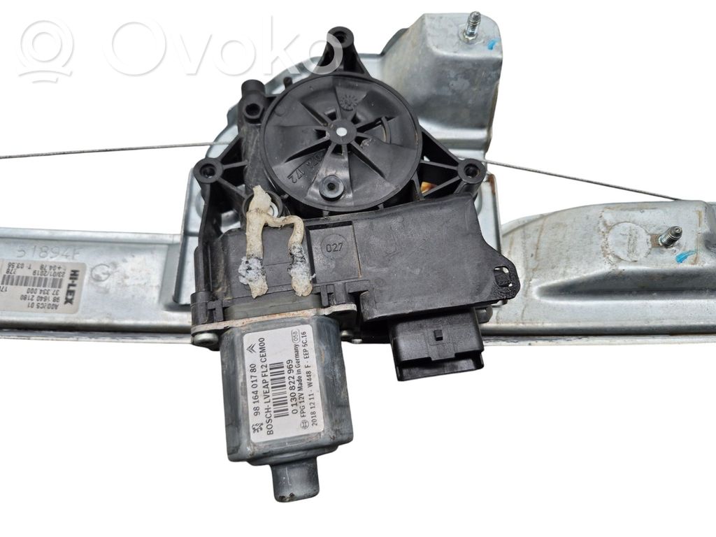 Peugeot 208 I Macara ușă față cu motor 