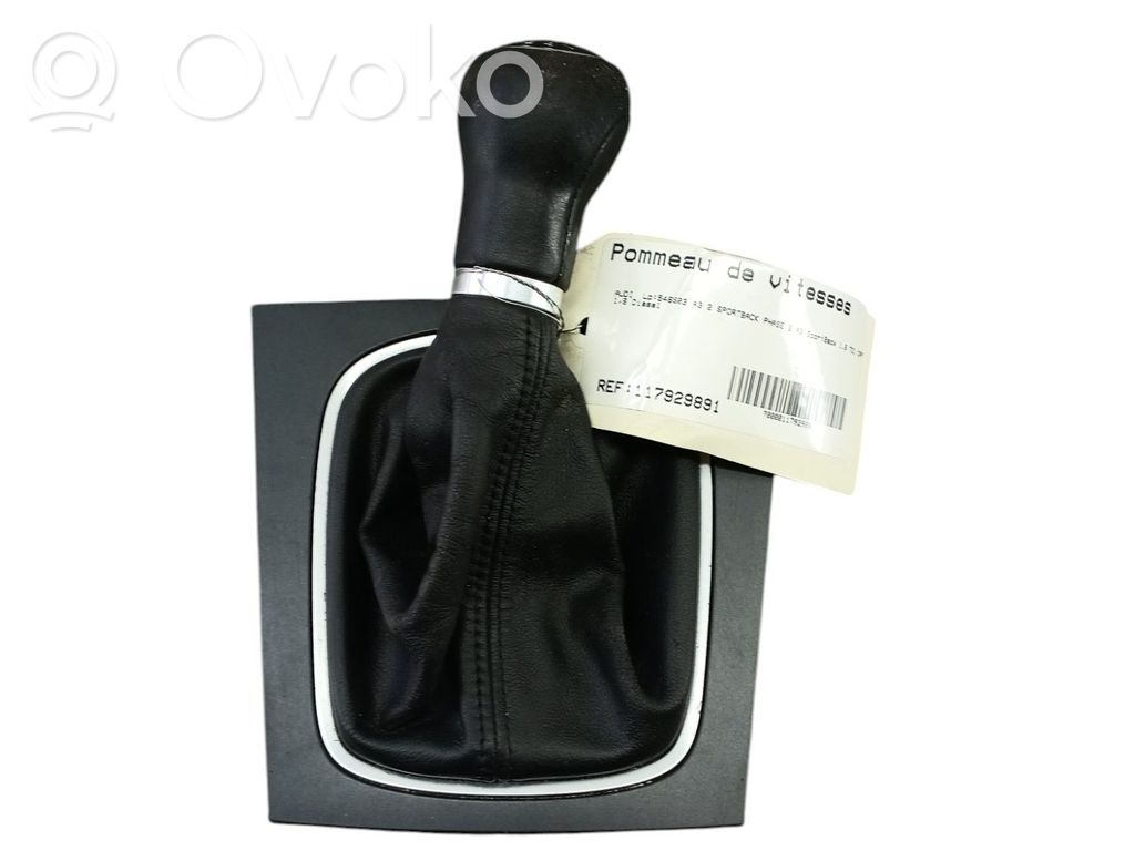 Audi A3 S3 A3 Sportback 8P Perilla/embellecedor de cuero de la palanca de cambios 