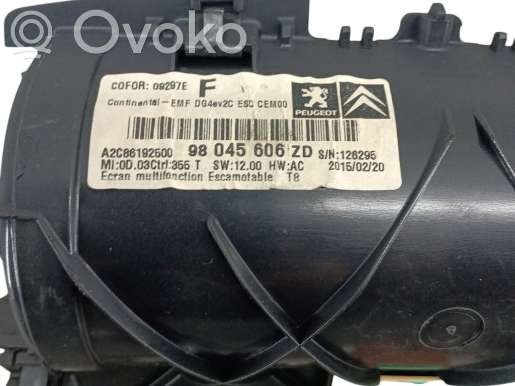 Peugeot 3008 I Monitor / wyświetlacz / ekran 