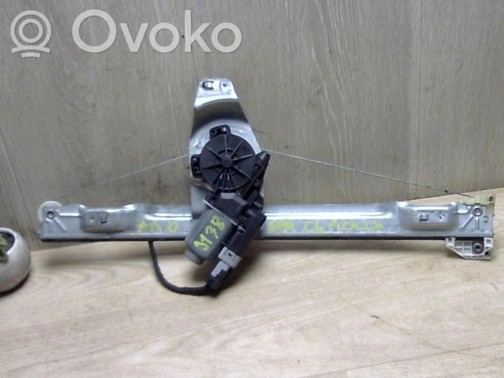 Citroen C4 Grand Picasso Meccanismo di sollevamento del finestrino posteriore senza motorino 