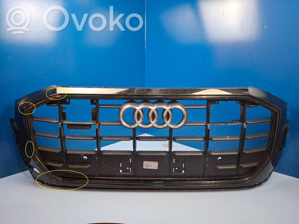 Audi Q8 Etupuskurin ylempi jäähdytinsäleikkö 