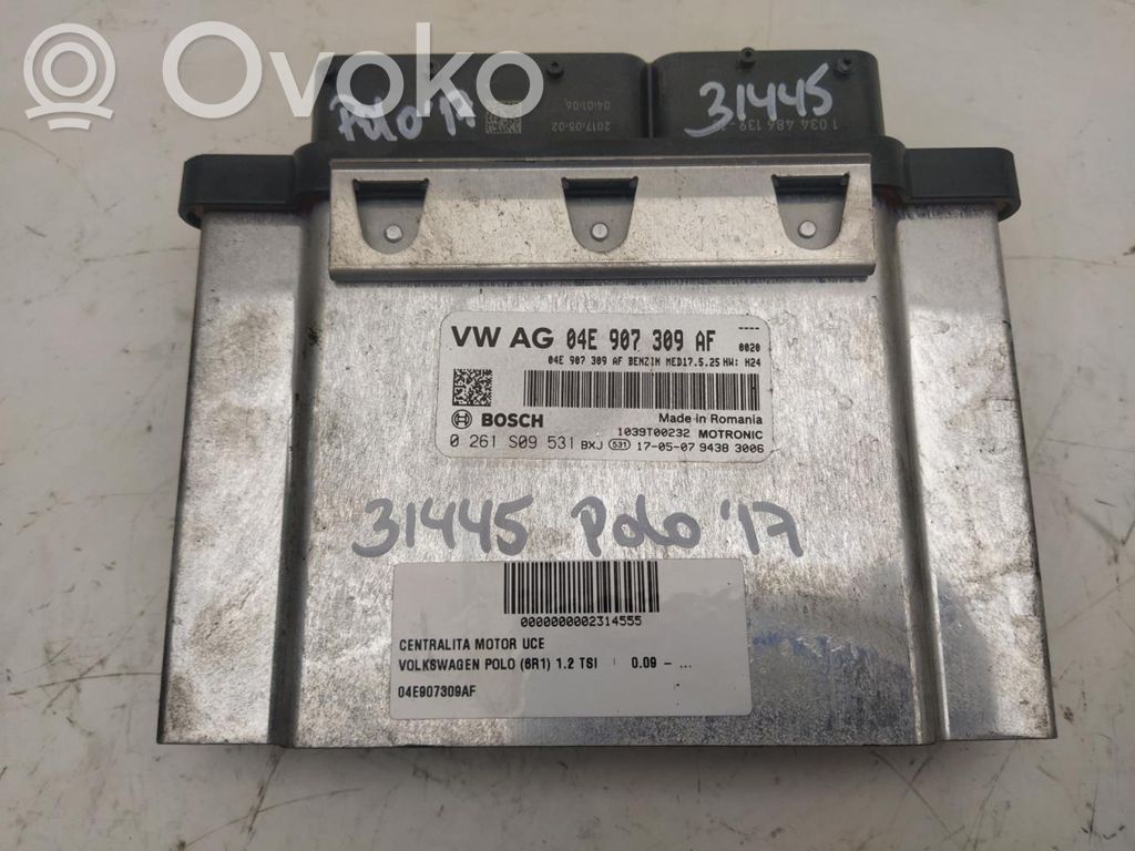 Centralina/modulo motore ECU   04E907309AF