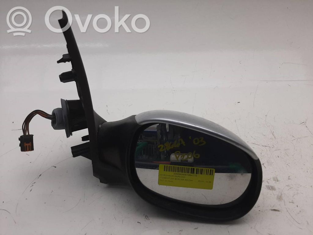 Peugeot 206+ Specchietto retrovisore elettrico portiera anteriore 