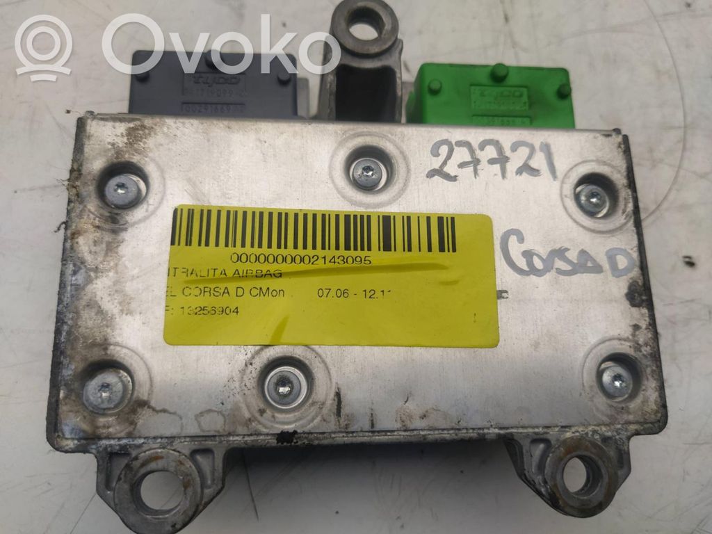 Unidad de control/módulo del Airbag   13256904