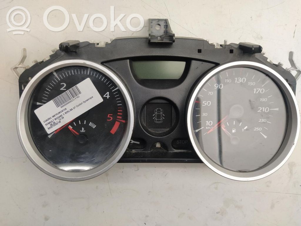 Renault Megane II Tachimetro (quadro strumenti) 