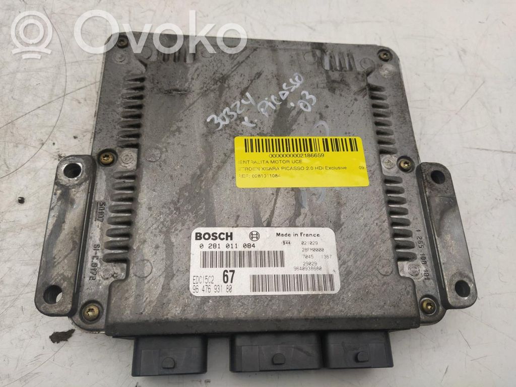 Unidad de control/módulo ECU del motor   0281011084