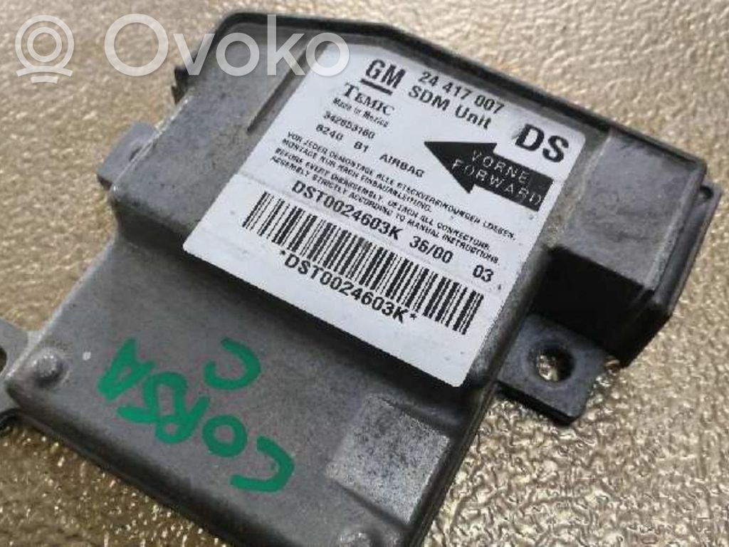 Module de contrôle airbag   24417007