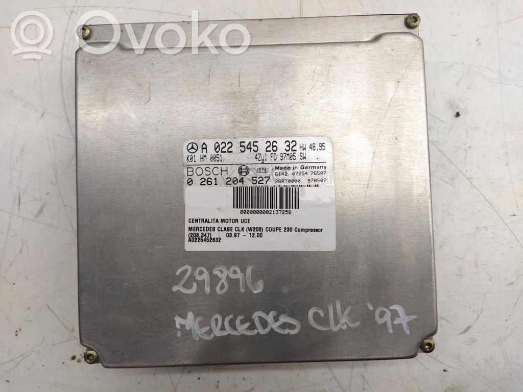 Mercedes-Benz CLK A209 C209 Unitate control motor/modul ECU 
