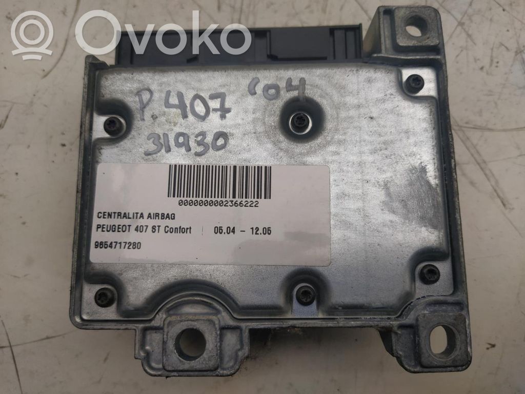 Unidad de control/módulo del Airbag   9654717280