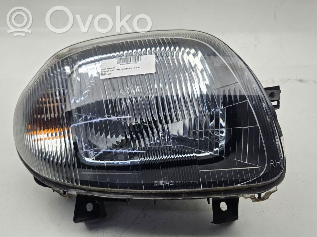 Renault Clio I Phare frontale 