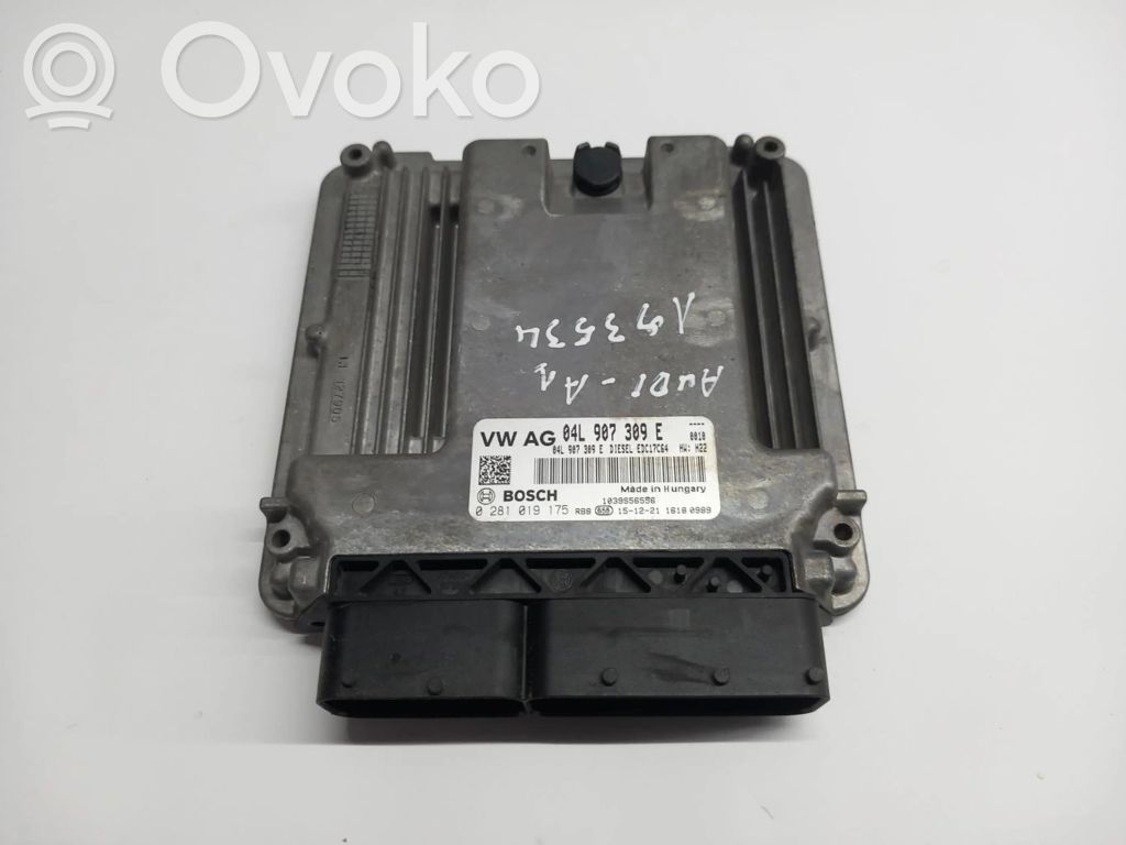 Audi A1 Unité de commande, module ECU de moteur 