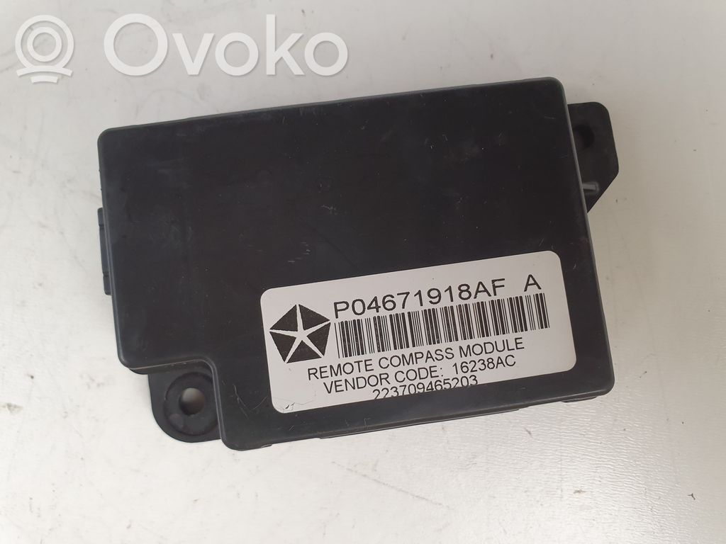 Dodge Avenger GPS navigation control unit/module 