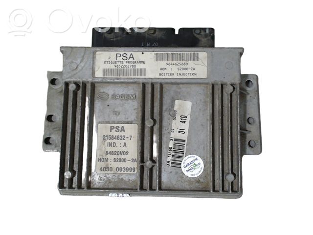 Peugeot 206 Engine control unit/module ECU 