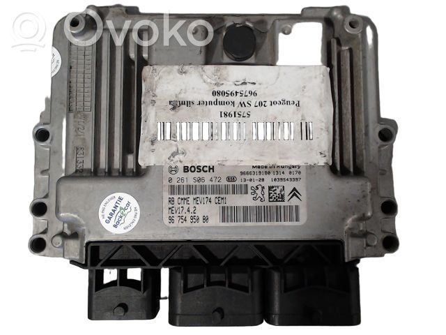 Peugeot 207 Engine control unit/module ECU 