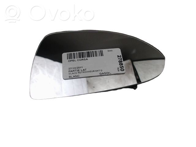 Opel Corsa D Wkład lusterka drzwi przednich 