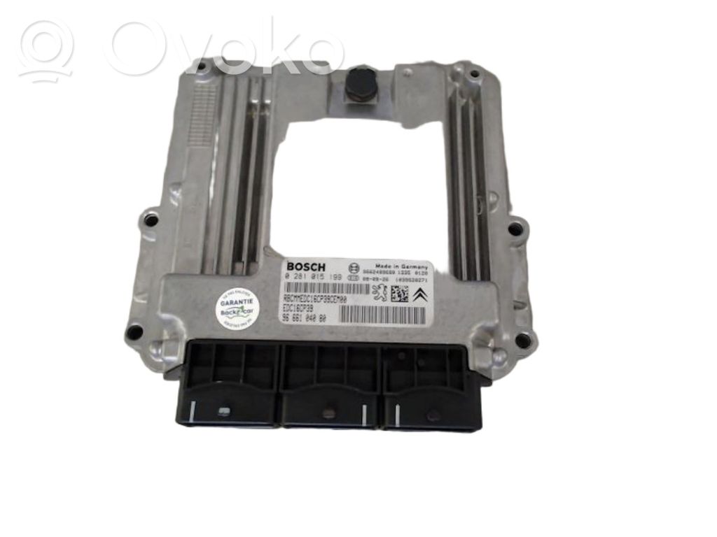Peugeot 407 Motora vadības bloka ECU